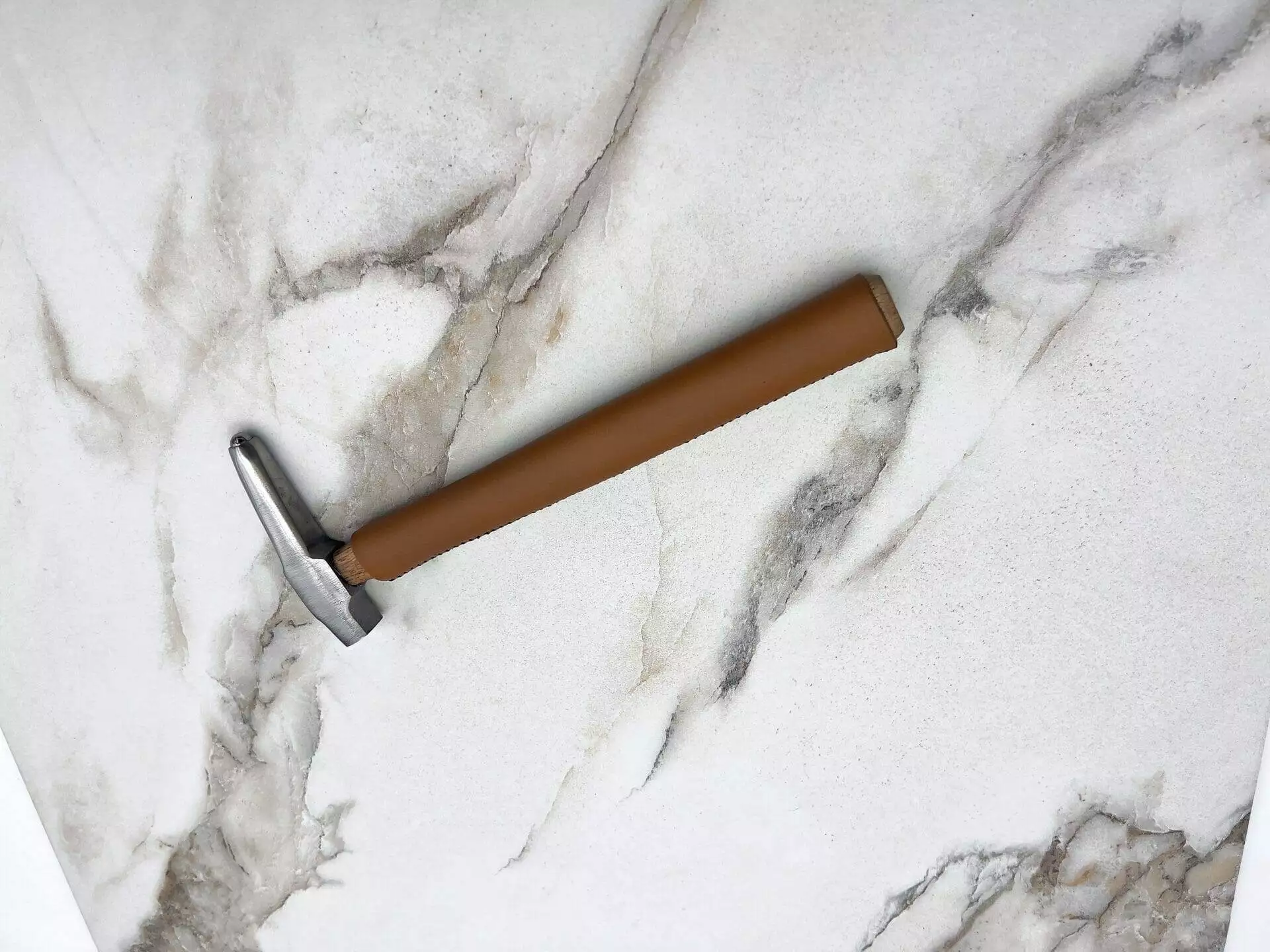 Carbide Tipped Straightening Hammer; Marble Countertop.