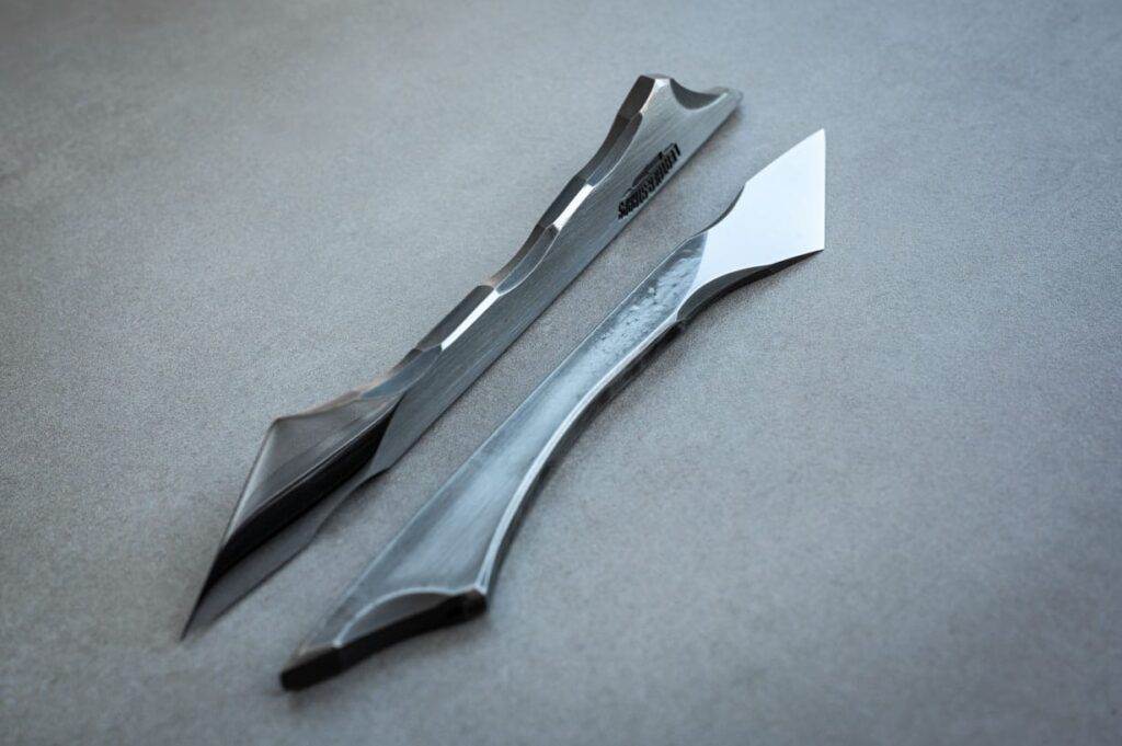 knives, grey