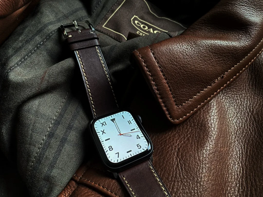 Photo Leather watch strap